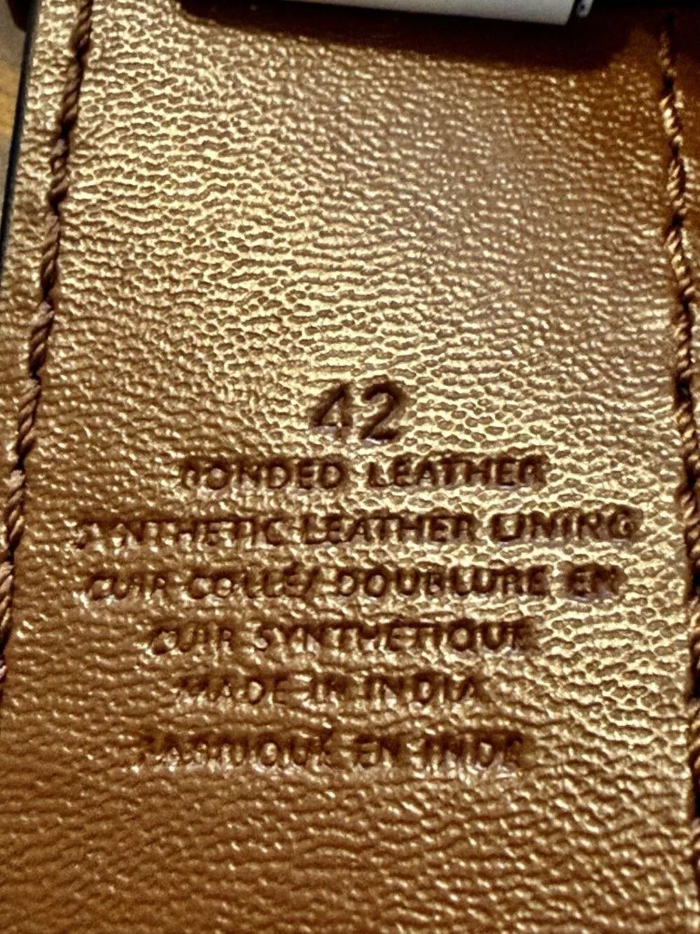 MENS TRUE RELIGION HORSESHOE BUCKLE REVERSIBLE BLACK TAN BROWN BELT 42”/ 1.5”W